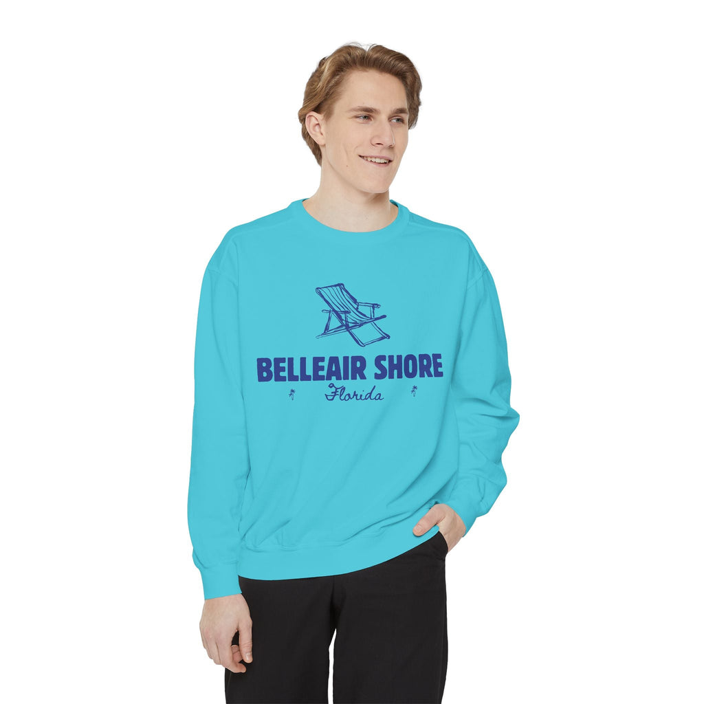 Belleair Shore Unisex Sweatshirt, Cozy Beach Vibes, Perfect Summer Gift, Florida Apparel, Relaxed Style for All