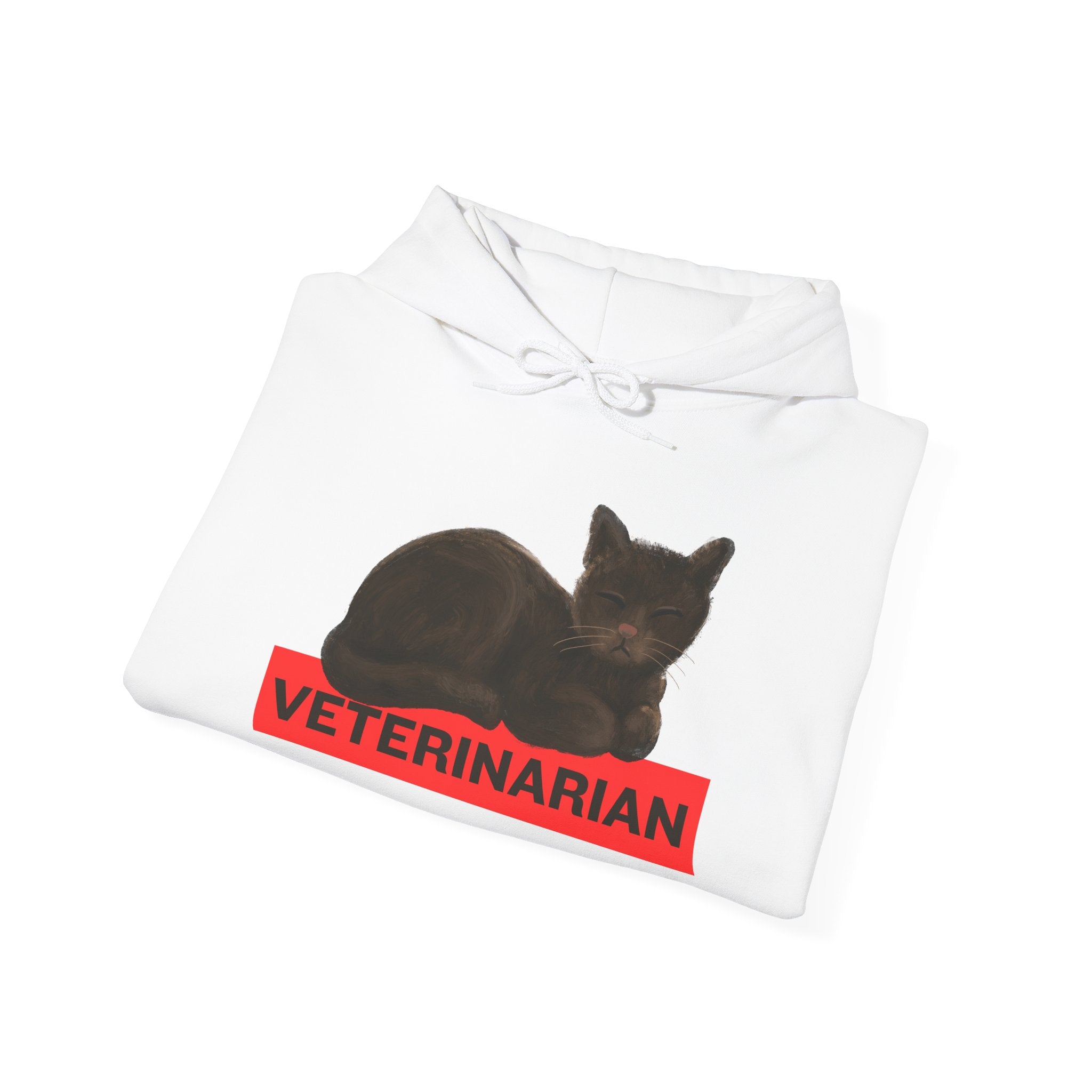 Veterinarian Cat Hoodie for Animal Lovers, Unisex Sweatshirt, Gifts for Vet Students, Pet Owners, Animal Enthusiasts, Cozy Gift Idea