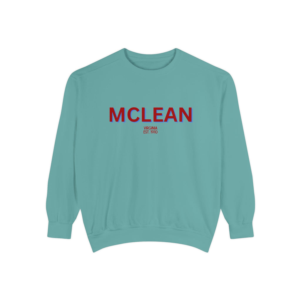 McLean Unisex Garment-Dyed Sweatshirt | Cozy Fashion, Perfect for Casual Outings, Gifts, Fall & Winter Style, Everyday Comfort