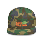 Lake Gaston Fish Flat Bill Snapback Hat, Fishing Cap, Outdoor Gear, Lake House Gift, Summer Accessories, Stylish Headwear