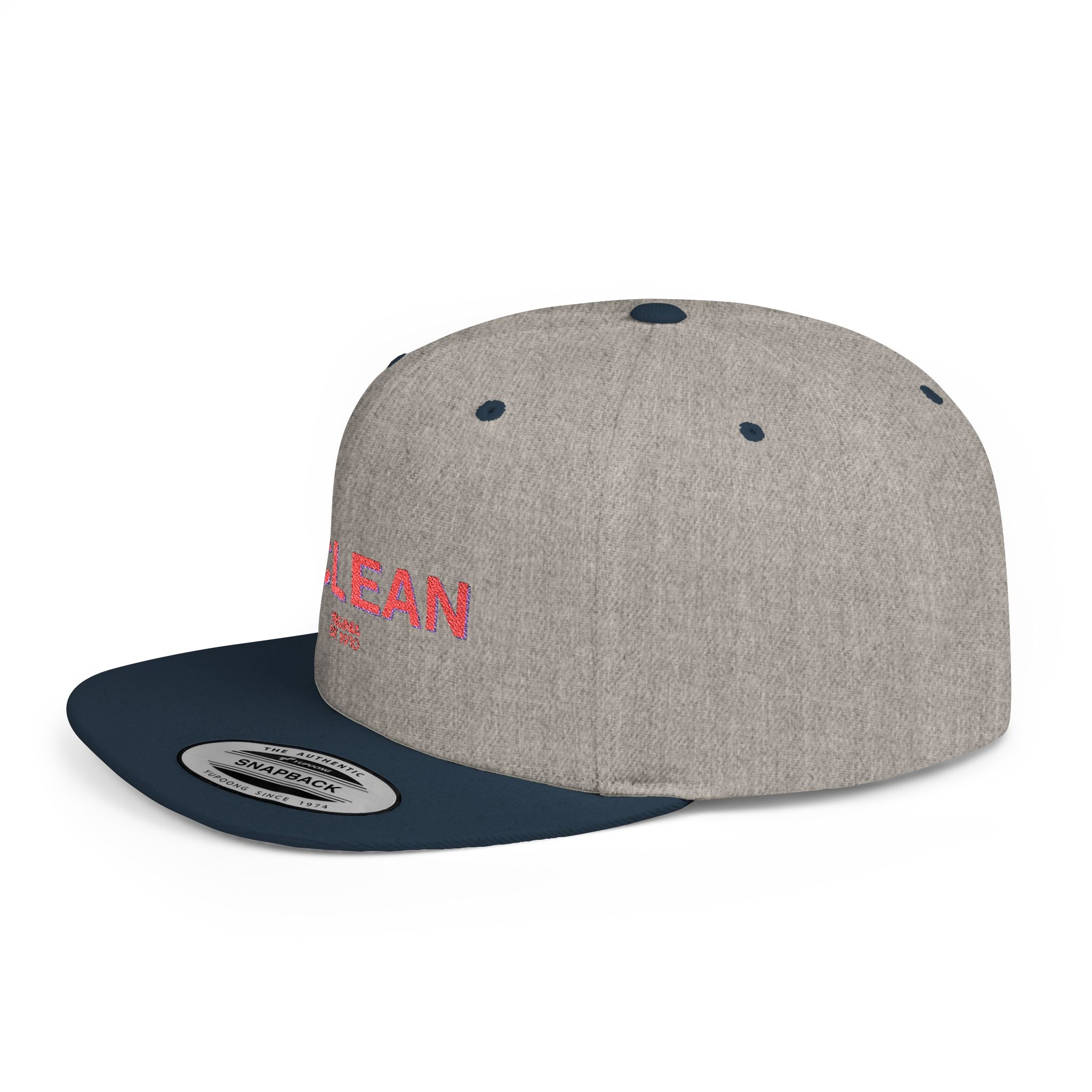 McLean Stylish Flat Bill Snapback Hat with Design, Perfect for Casual Outings, Streetwear, Gifts, Festivals, Everyday Wear