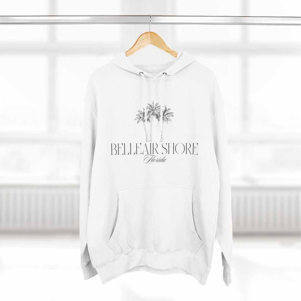 Belleair Shore Vibes Hoodie with Design, Perfect for Autumn Lovers, Comfortable and Stylish, Great Gift for Vacations