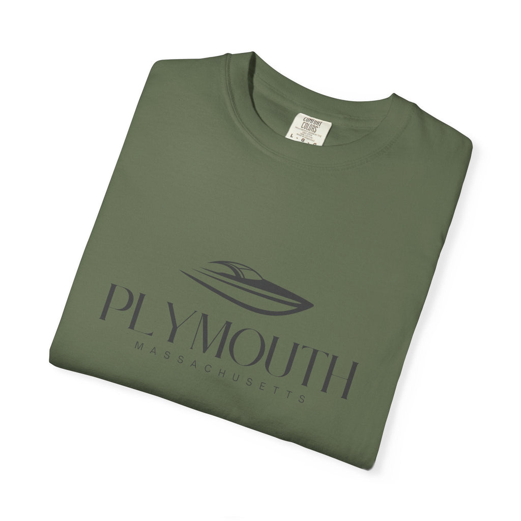 Plymouth Chill Vibes Tee - Unisex Garment-Dyed T-shirt for Autumn Lovers, Casual Wear, Gifts for Him/Her