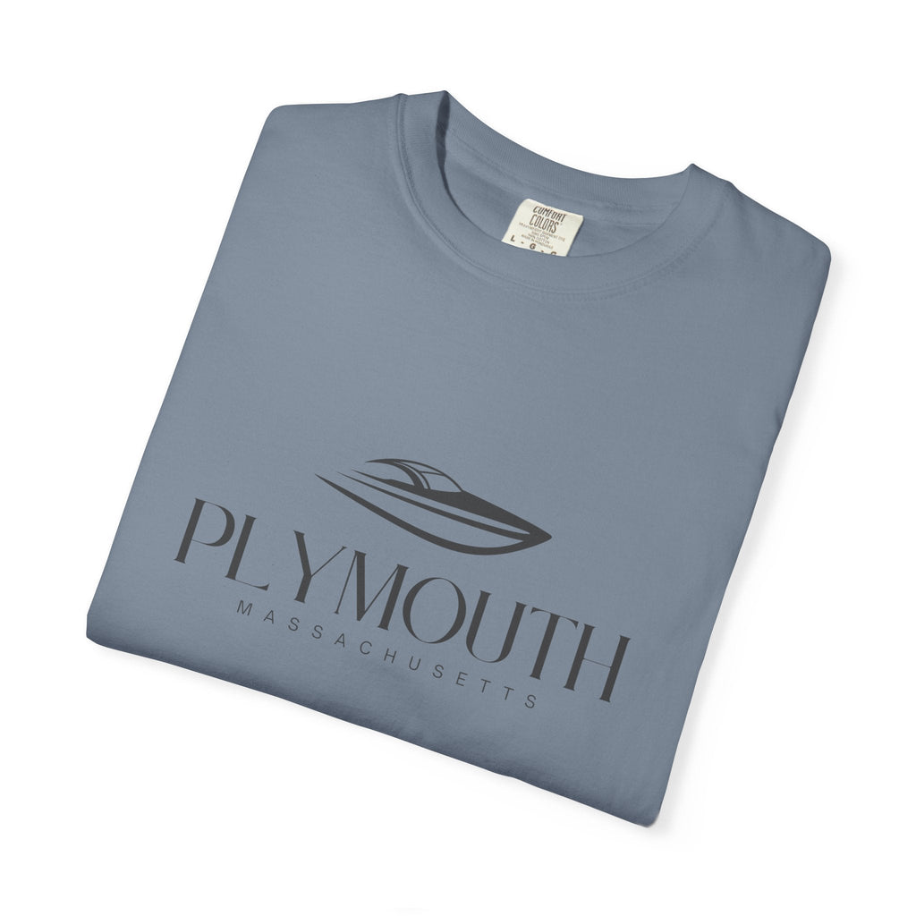 Plymouth Chill Vibes Tee - Unisex Garment-Dyed T-shirt for Autumn Lovers, Casual Wear, Gifts for Him/Her