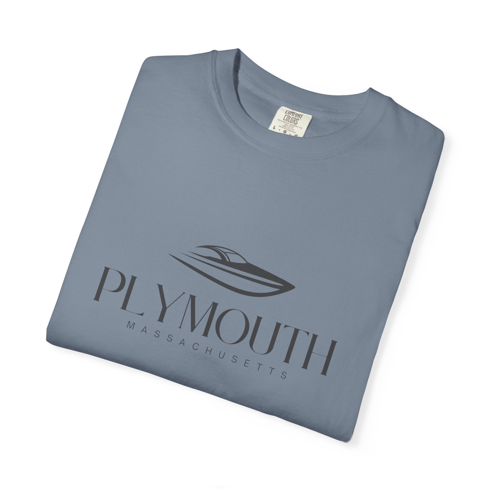 Plymouth Chill Vibes Tee - Unisex Garment-Dyed T-shirt for Autumn Lovers, Casual Wear, Gifts for Him/Her