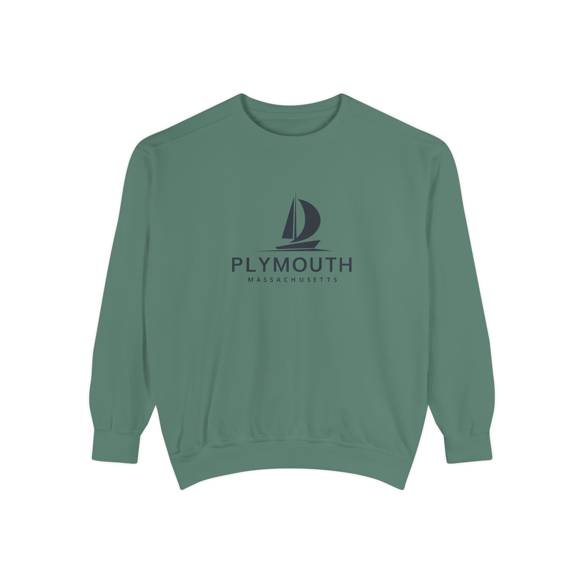 Plymouth Vibes Unisex Sweatshirt | Garment-Dyed Comfort, Perfect for Casual Outings, Travel, Gifts, Autumn Days