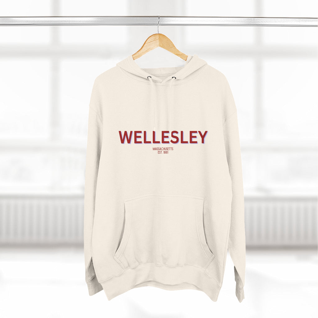 Wellesley Fleece Hoodie, Casual Sweatshirt, Cozy Layering Piece, Perfect Gift for All Occasions, Stylish Streetwear