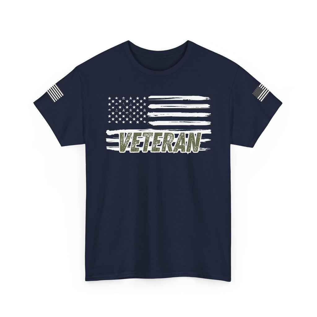 Patriotic Veteran Tee, USA Flag Shirt, Military Appreciation Gift, Unisex Casual Wear, Freedom Tee for Veterans