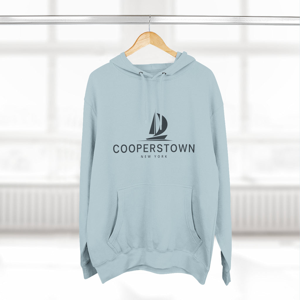 Cooperstown Inspired Fleece Hoodie, Casual Wear, Relaxation, Gift for Autumn Lovers, Travel Essential