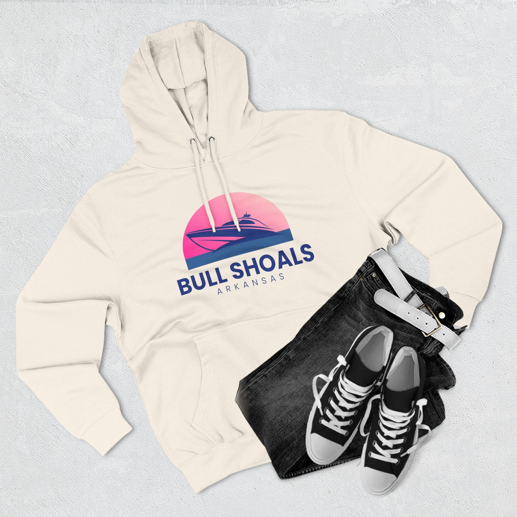 Bull Shoals Vibes Hoodie with Design, Perfect for Autumn Lovers, Comfortable and Stylish, Great Gift for Vacations