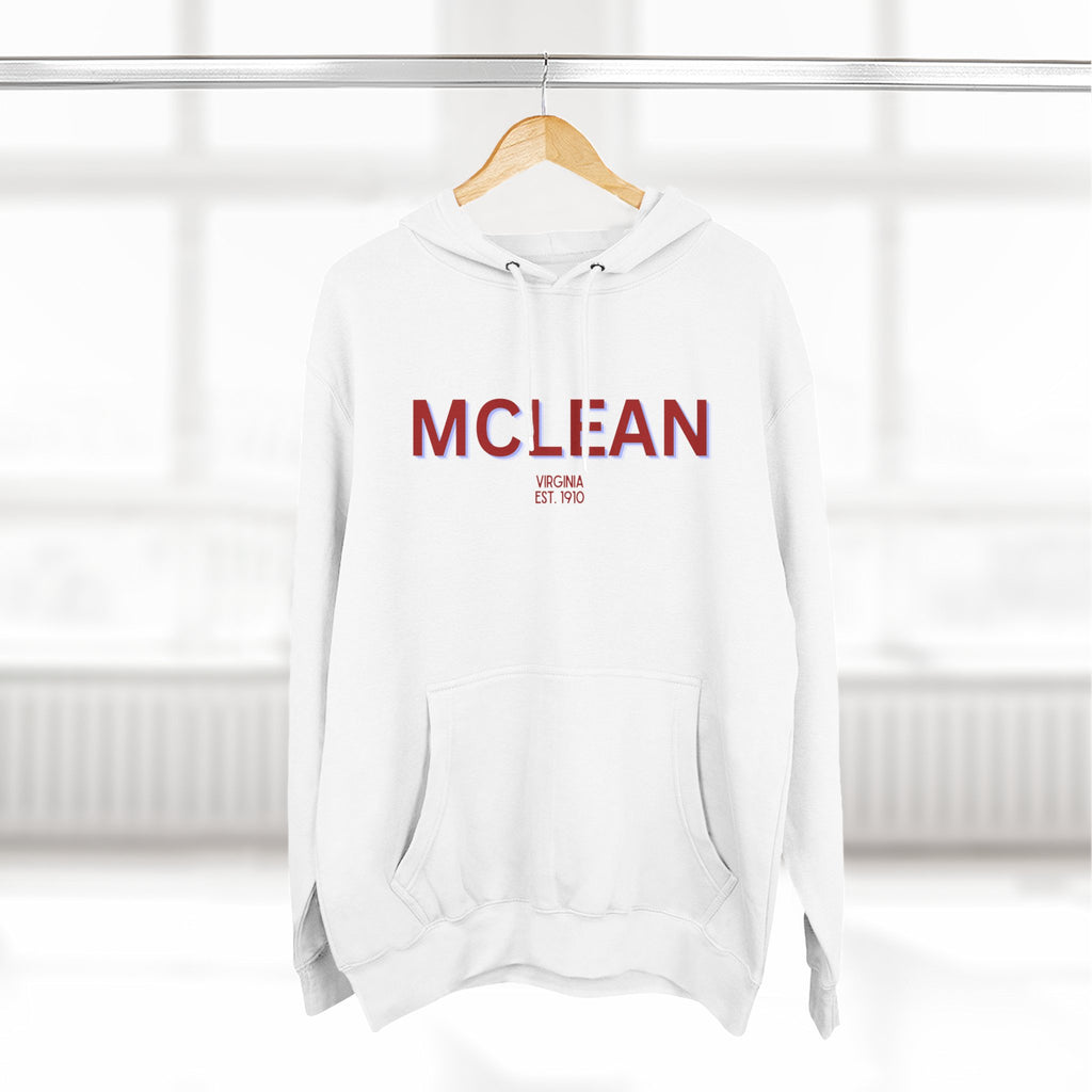McLean Fleece Hoodie, Casual Sweatshirt, Cozy Layering Piece, Perfect Gift for All Occasions, Stylish Streetwear