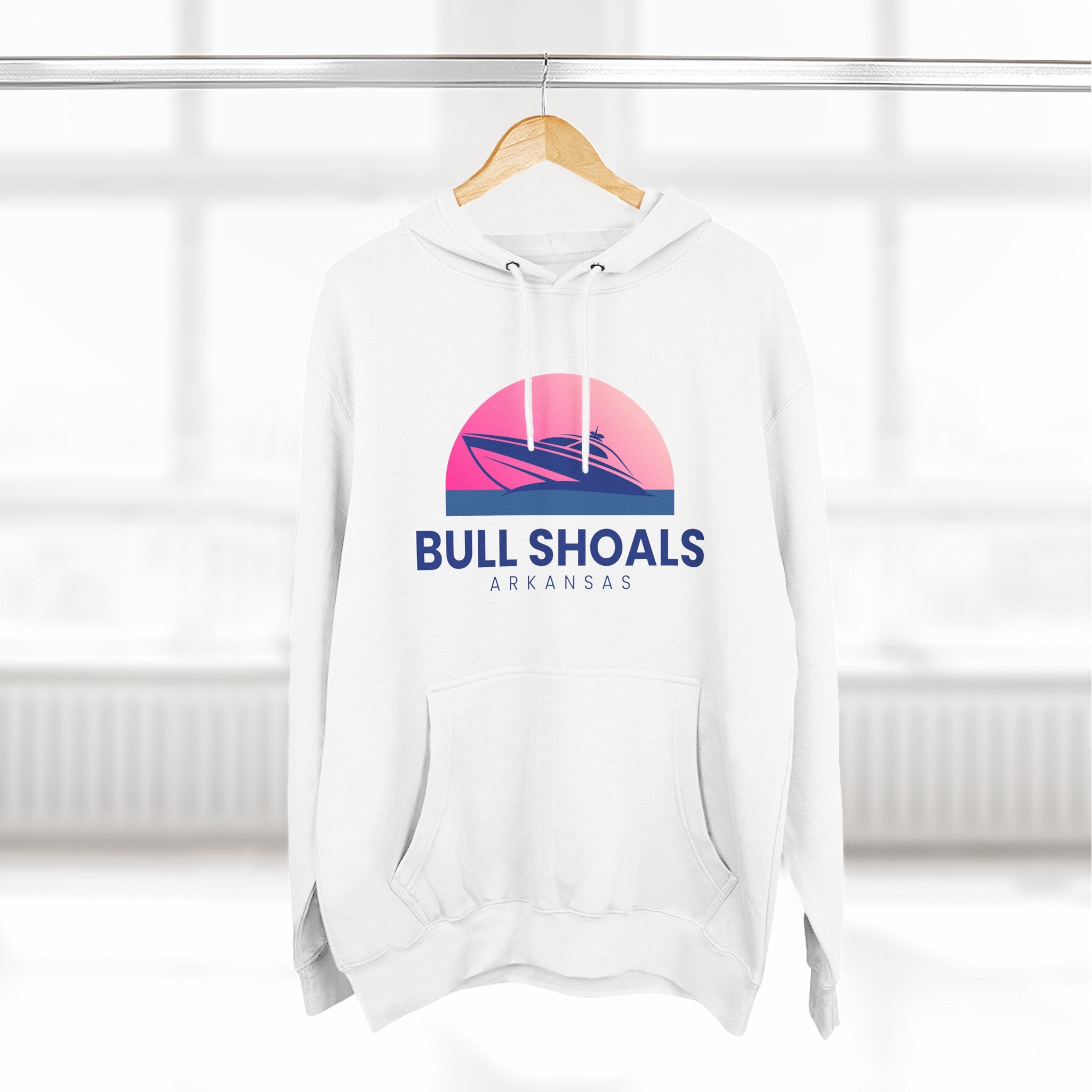 Bull Shoals Vibes Hoodie with Design, Perfect for Autumn Lovers, Comfortable and Stylish, Great Gift for Vacations
