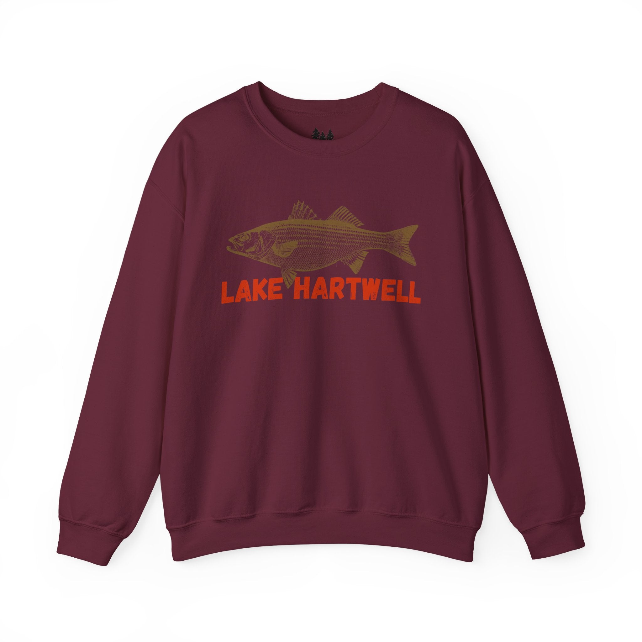 Lake Hartwell Fishing Sweatshirt, Unisex Crewneck, Casual Wear, Gift for Fishermen, Outdoor Apparel, Lake House Cozy