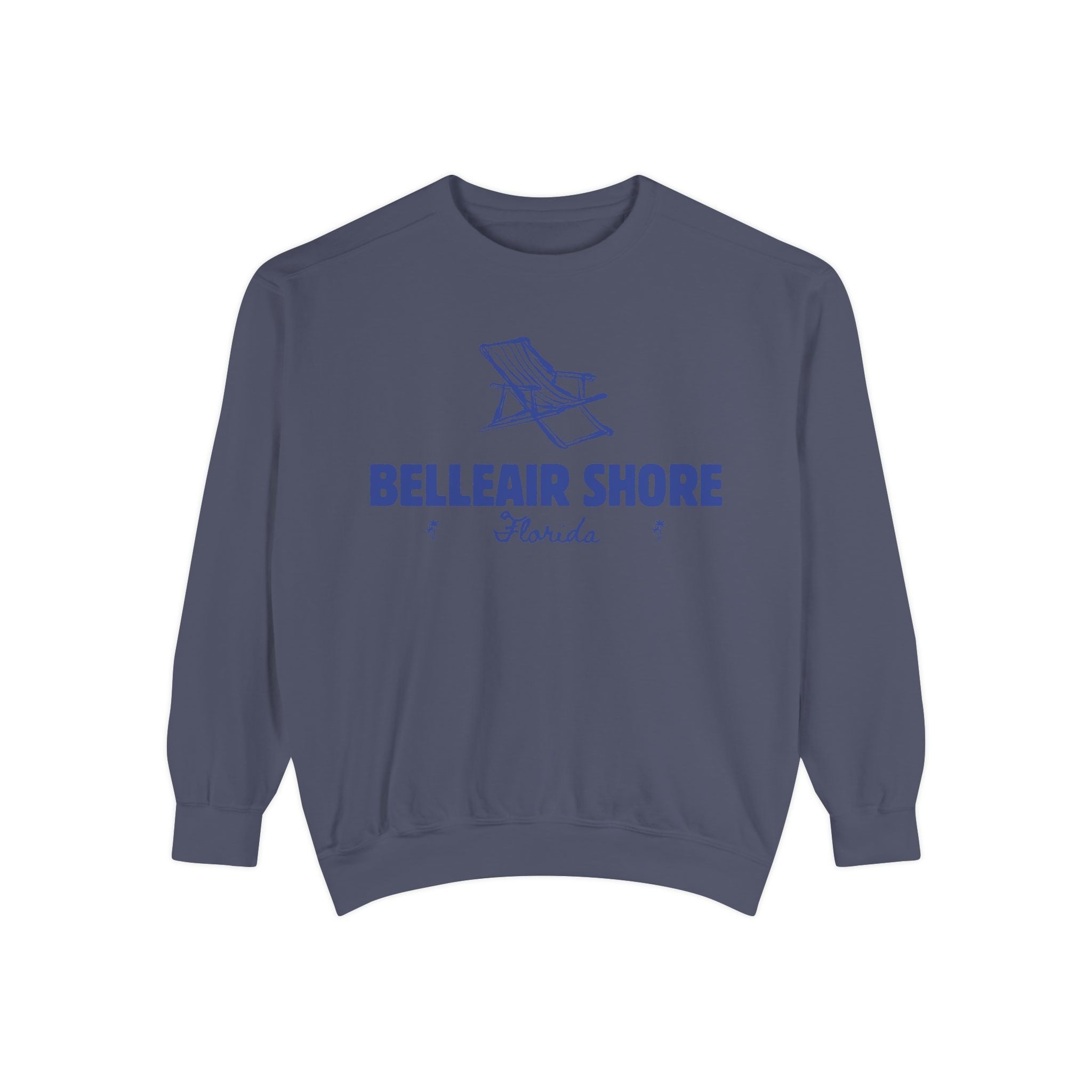 Belleair Shore Vibes Unisex Sweatshirt | Garment-Dyed Comfort, Perfect for Casual Outings, Travel, Gifts, Autumn Days