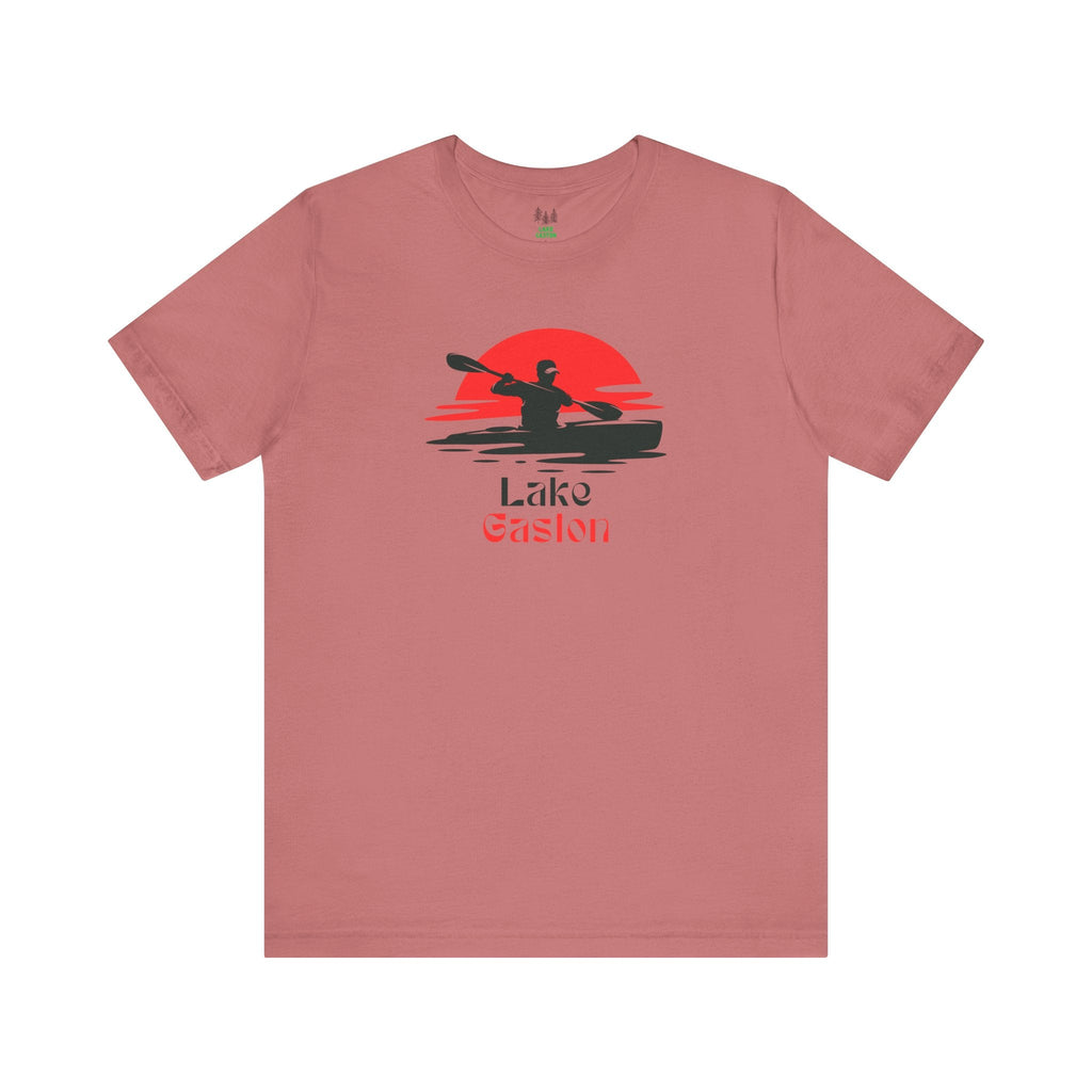 Lake Gaston Tee - Kayaking Graphic Unisex Jersey Short Sleeve Shirt, Outdoor Adventure Gift, Summer Vibes, Lake Lover Apparel