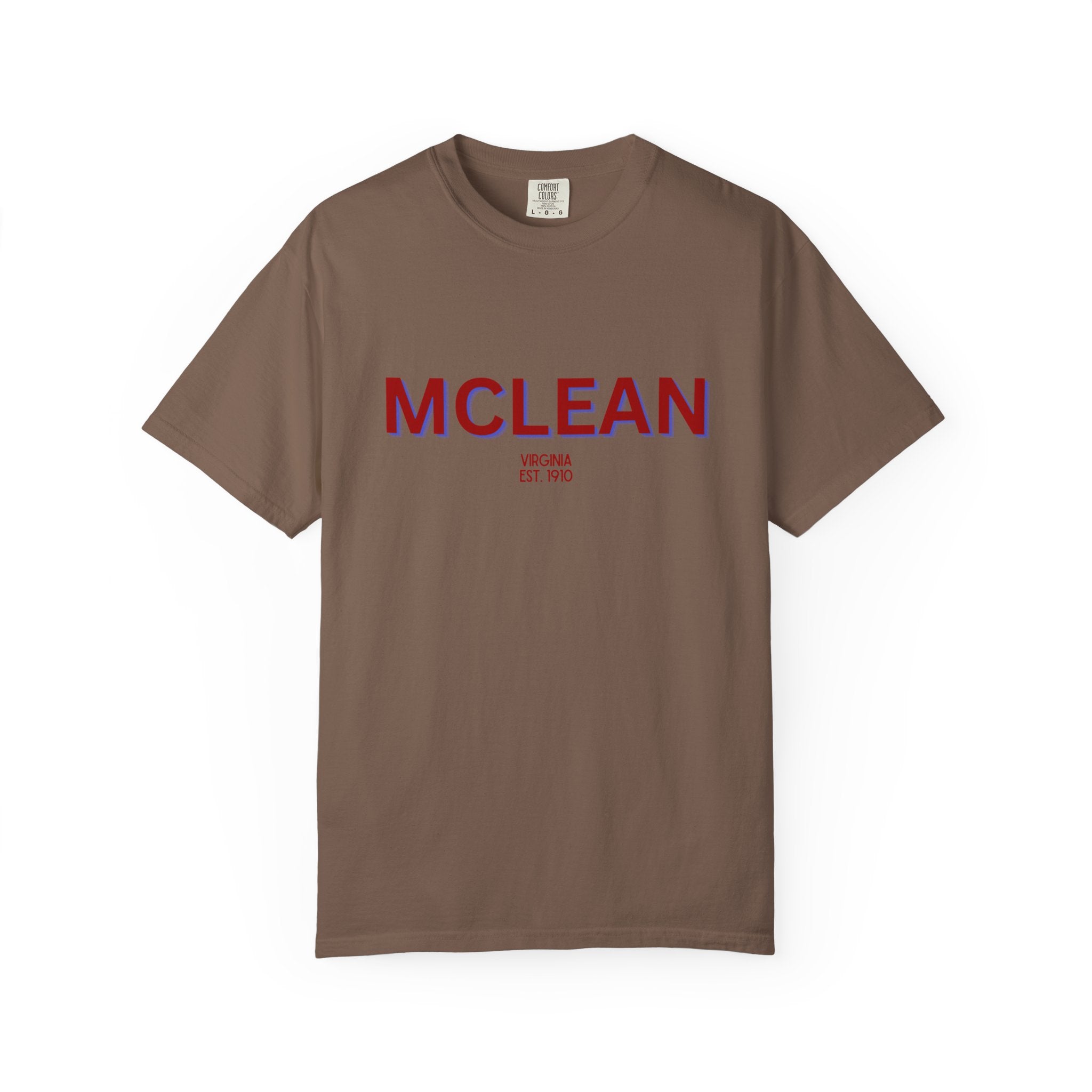 McLean Garment-Dyed Unisex T-Shirt, Casual Tee, Vintage Style Shirt, Everyday Wear, Birthday Gift, Unique Apparel
