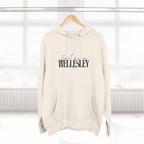 Wellesley Stylish Three-Panel Fleece Hoodie for Everyday Comfort, Personalized Gift, Casual Wear, Unisex Hoodie, Cozy Fashion