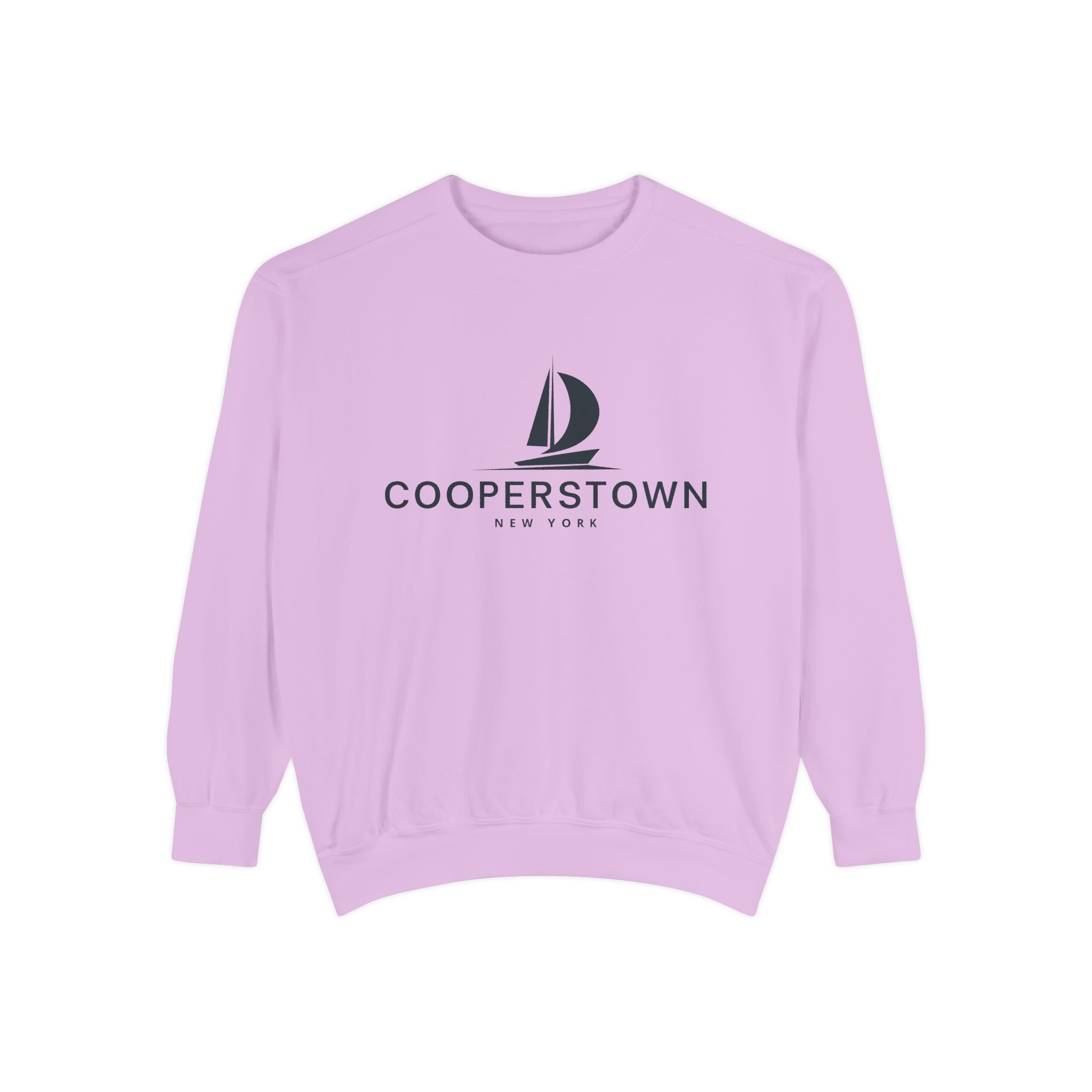 Cooperstown Vibes Unisex Sweatshirt | Garment-Dyed Comfort, Perfect for Casual Outings, Travel, Gifts, Autumn Days