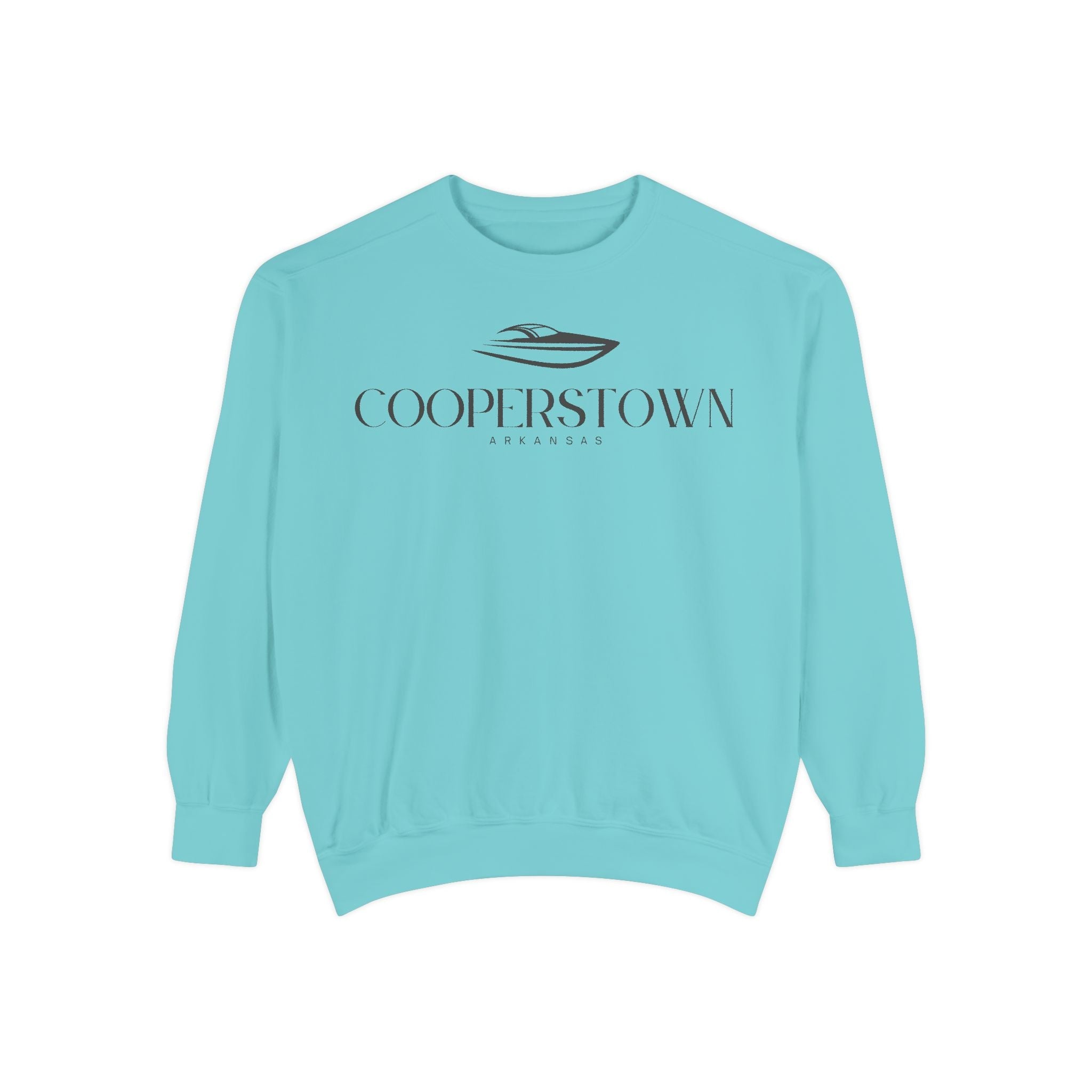 Cooperstown Chill Vibes Sweatshirt - Unisex Garment-Dyed Style, Perfect for Lounging