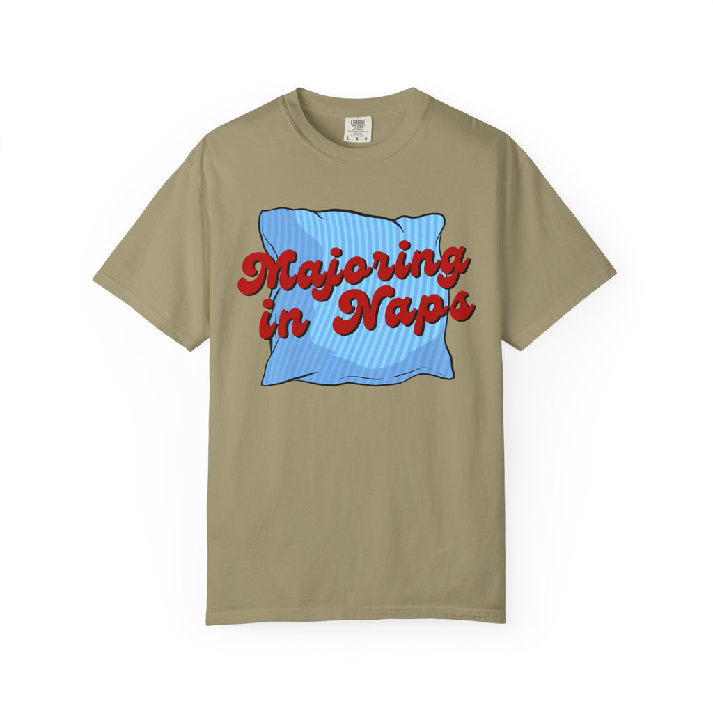 Majoring In Naps T-Shirt, Fun Sleep Shirt, Gift for Nap Lovers, Relaxation Tee, Casual Lounge Wear