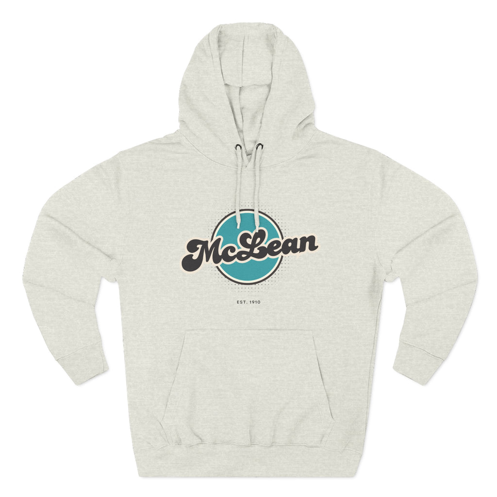 McLean Retro Vibe Hoodie for Casual Days, Streetwear, Unisex Gift, Cozy Layering Apparel