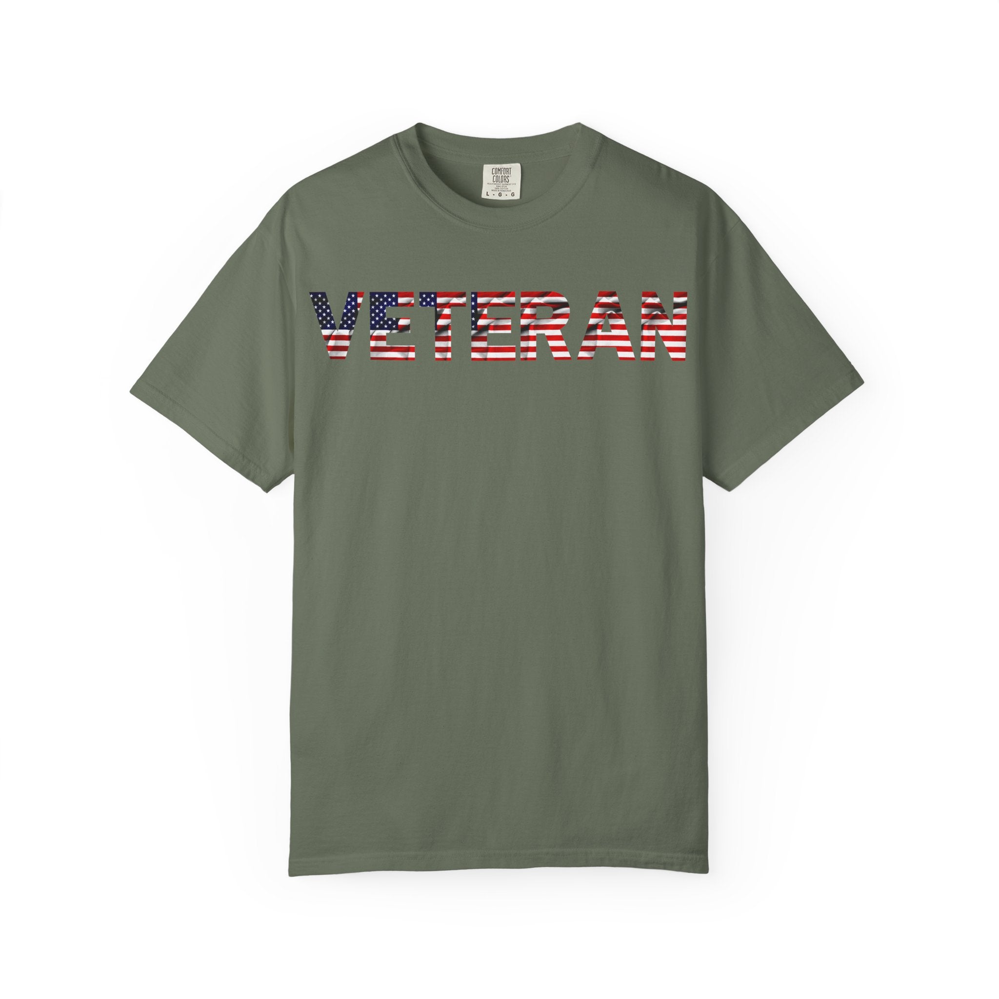 Veteran Pride Garment-Dyed T-Shirt for Unisex, Casual Wear, Memorial Day, Veteran's Day, Patriotic Apparel, Gift for Veterans