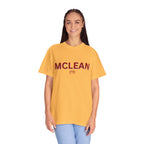 McLean Garment-Dyed Unisex T-Shirt, Casual Tee, Vintage Style Shirt, Everyday Wear, Birthday Gift, Unique Apparel