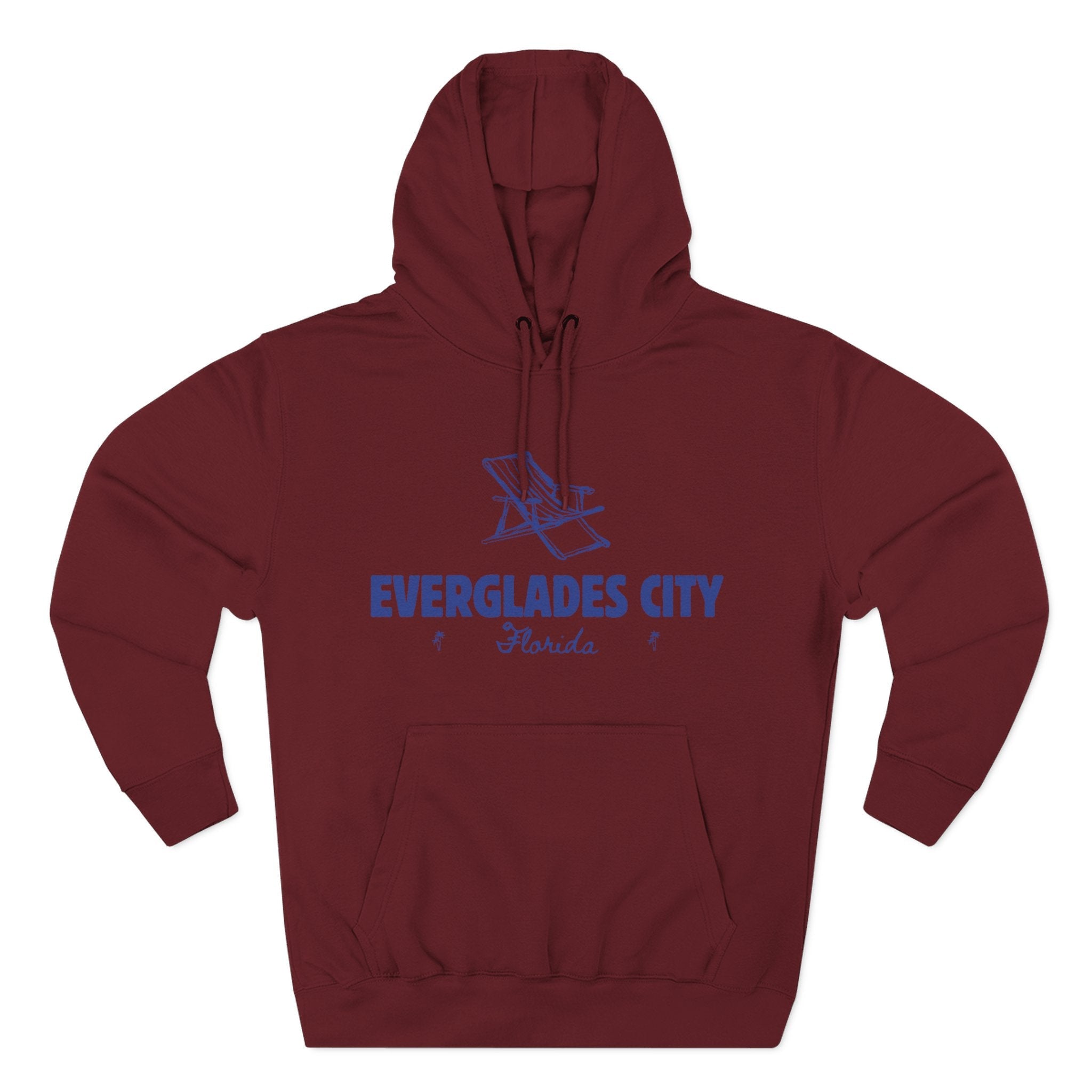Everglades City Inspired Fleece Hoodie, Casual Wear, Relaxation, Gift for Autumn Lovers, Travel Essential