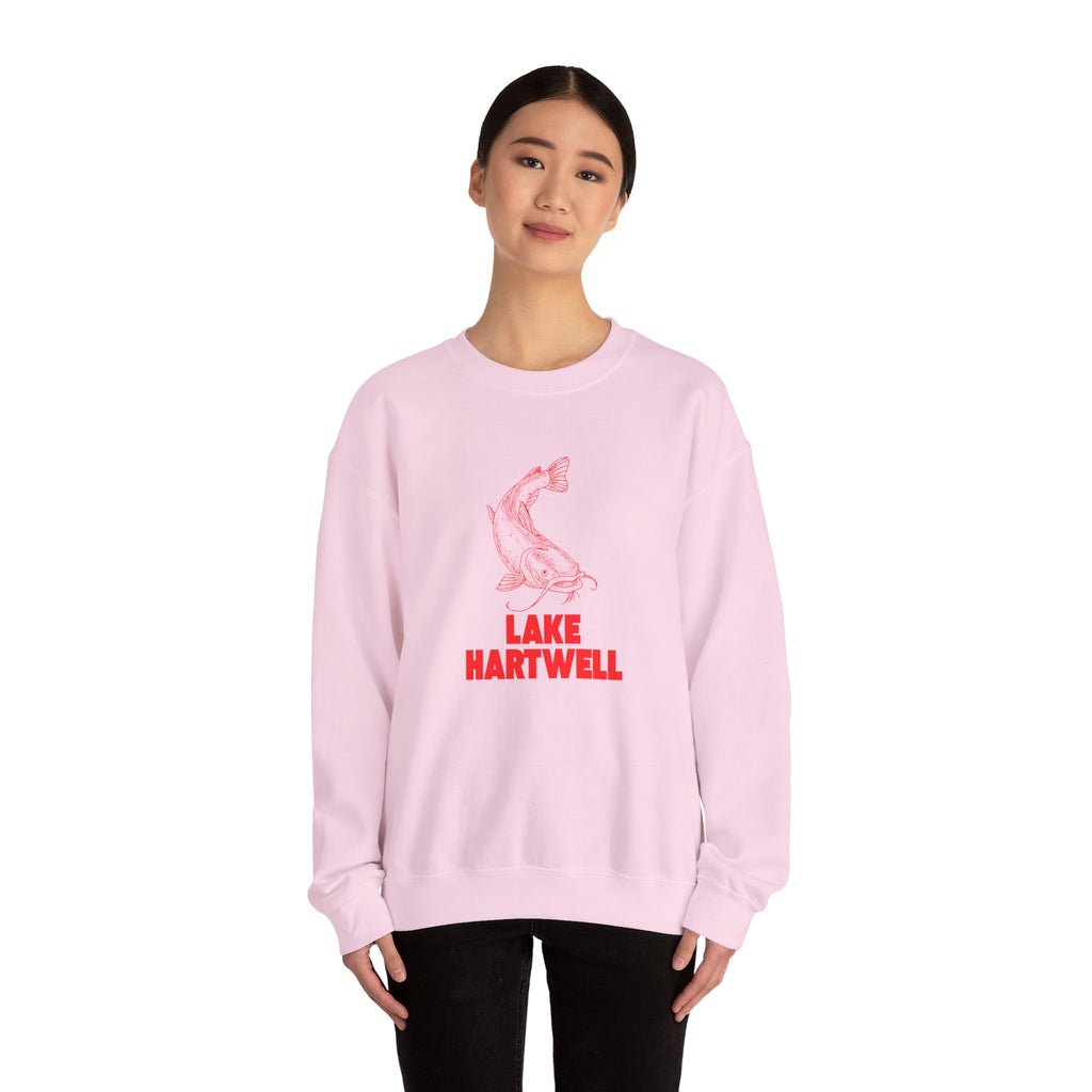 Lake Hartwell Fishing Sweatshirt, Cozy Crewneck, Perfect for Outdoorsy Lovers, Casual Wear, Gift for Nature Enthusiasts, Lake Life Apparel