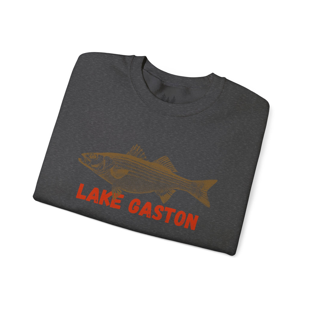 Lake Gaston Fishing Sweatshirt, Unisex Crewneck, Casual Wear, Gift for Fishermen, Outdoor Apparel, Lake House Cozy