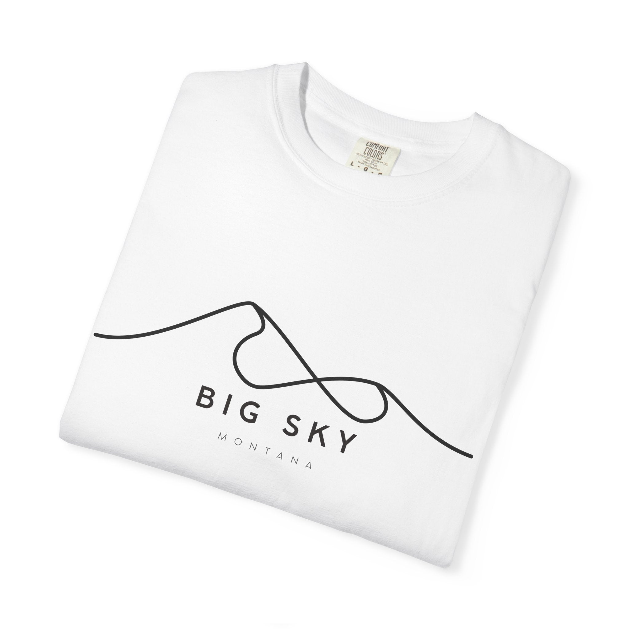 Big Sky Chill Vibes Tee - Unisex Garment-Dyed T-shirt for Autumn Lovers, Casual Wear, Gifts for Him/Her