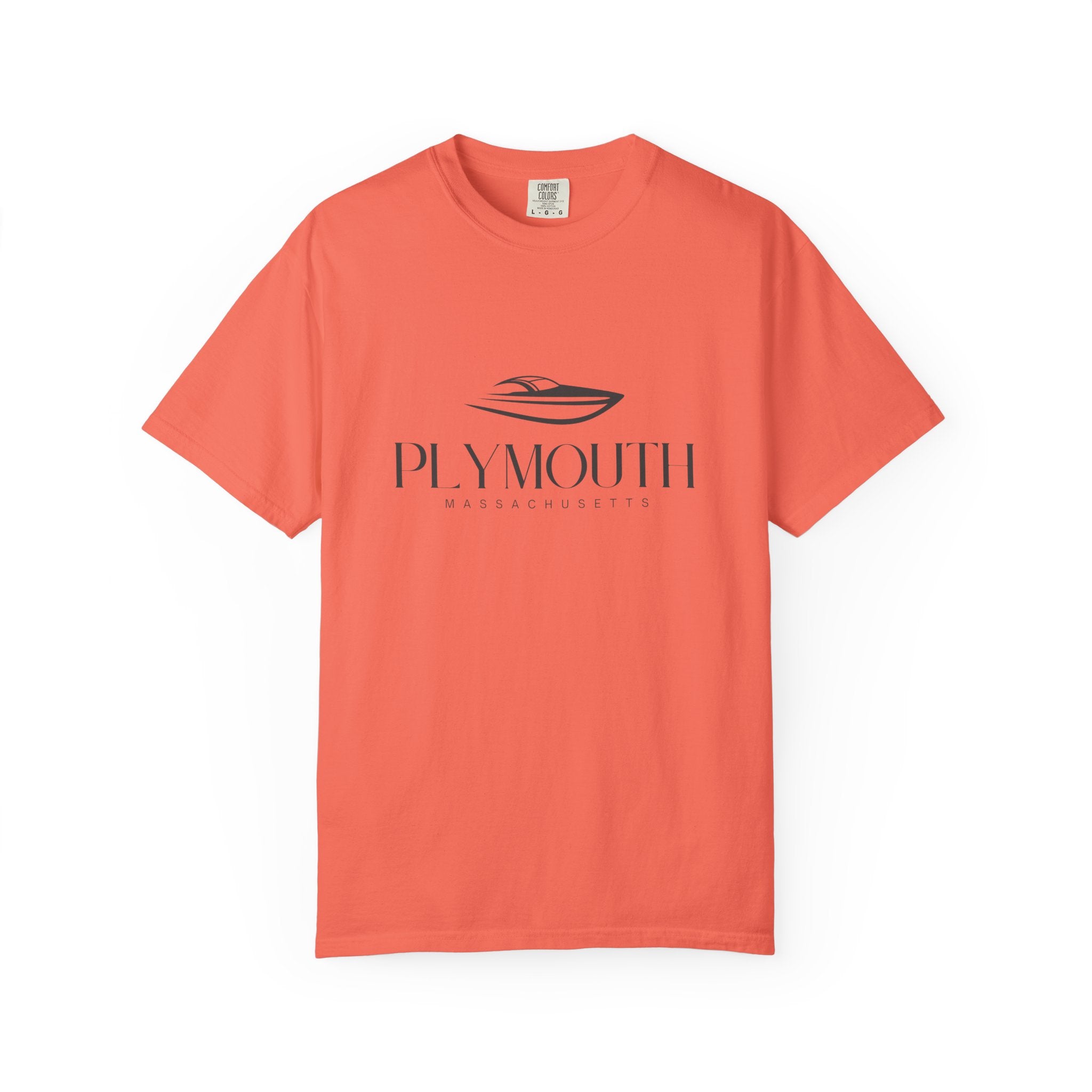 Plymouth Chill Vibes Tee - Unisex Garment-Dyed T-shirt for Autumn Lovers, Casual Wear, Gifts for Him/Her