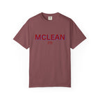 McLean Garment-Dyed Unisex T-Shirt, Casual Tee, Vintage Style Shirt, Everyday Wear, Birthday Gift, Unique Apparel