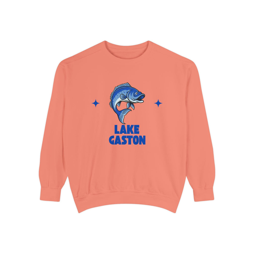 Lake Gaston Fish Design Unisex Sweatshirt | Cozy Fishing Apparel, Casual Wear, Gift for Anglers, Lake Day Outfit, Nature Lovers Sweatshirt