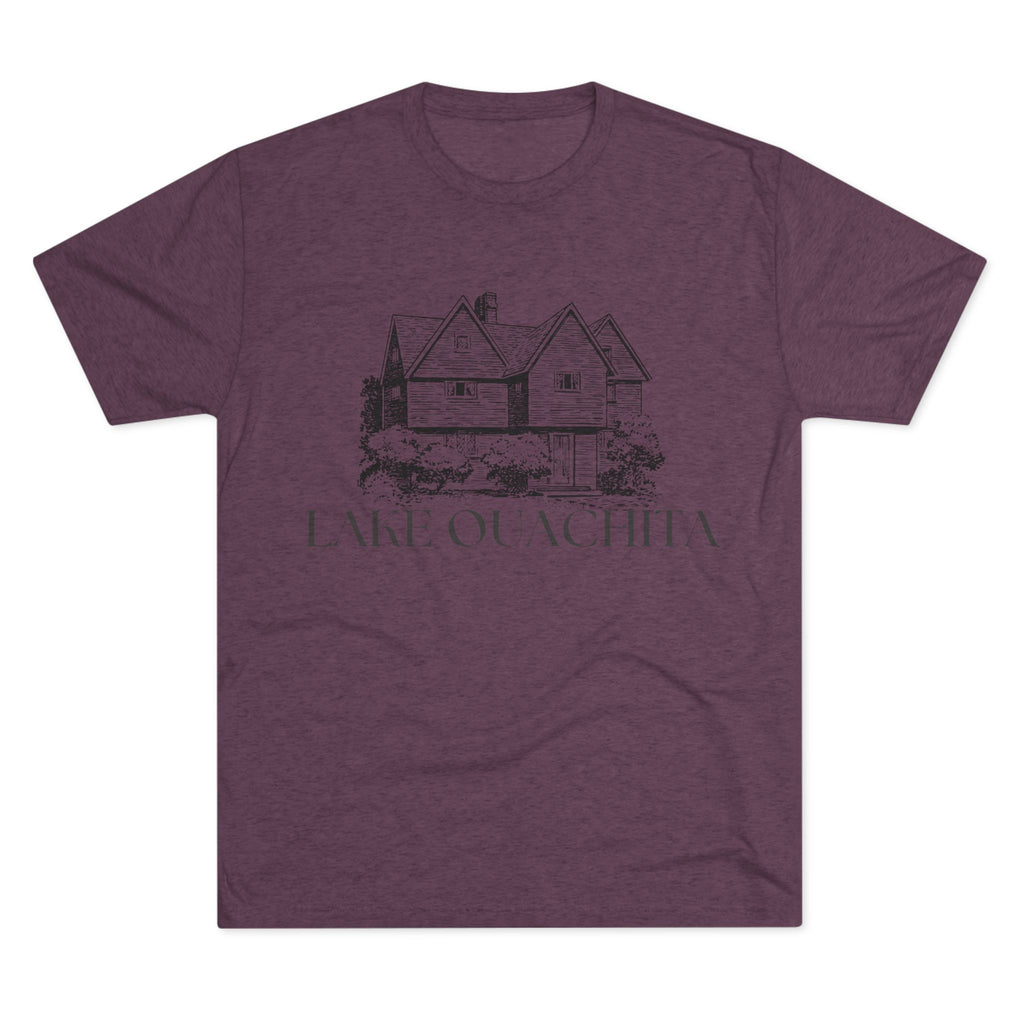 Lake Ouachita Unisex Tri-Blend Crew Tee, Casual T-Shirt, Summer Apparel, Lake House Shirt, Gift for Friends, Travel Tee