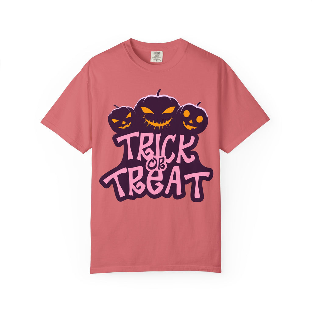 Halloween Trick or Treat T-Shirt, Unisex Halloween Tee, Spooky Autumn Shirt, Fun Costume Top, Trick or Treat Apparel
