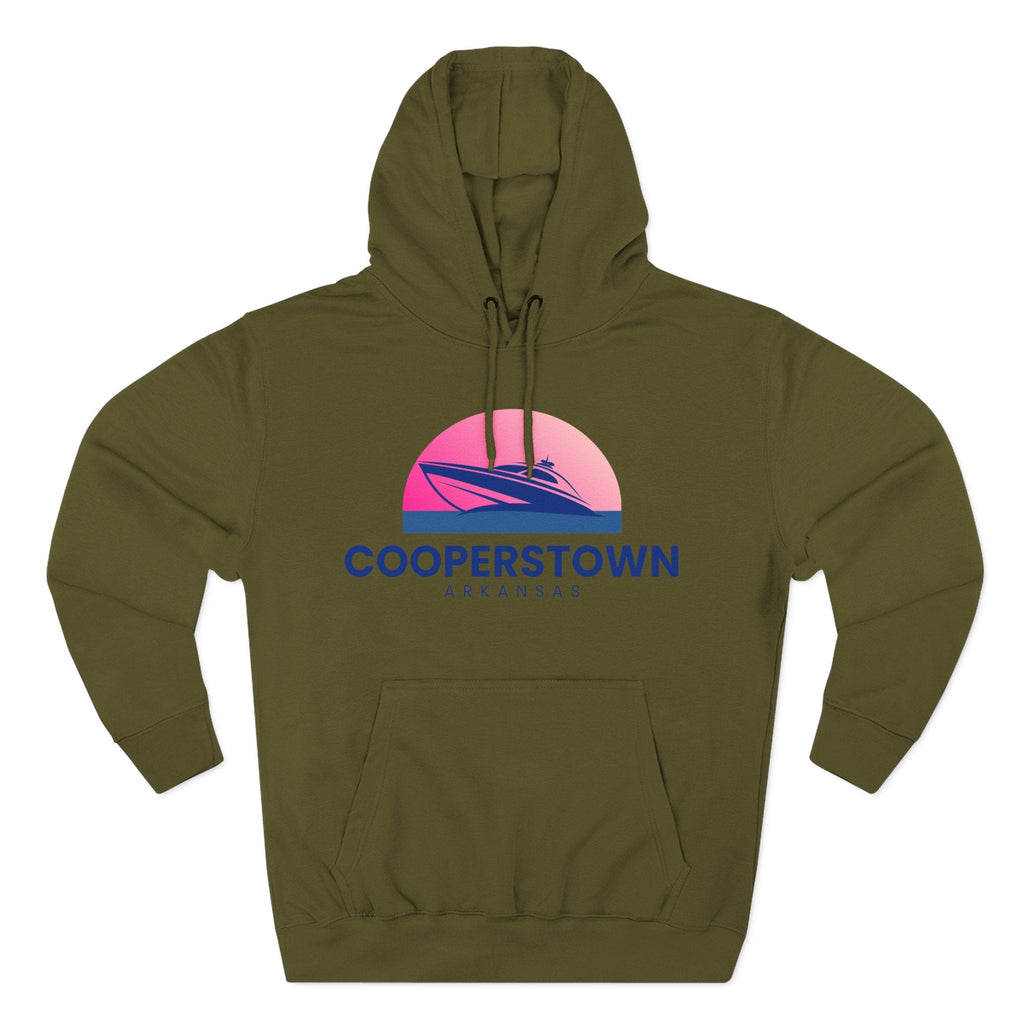 Cooperstown Vibes Hoodie with Design, Perfect for Autumn Lovers, Comfortable and Stylish, Great Gift for Vacations