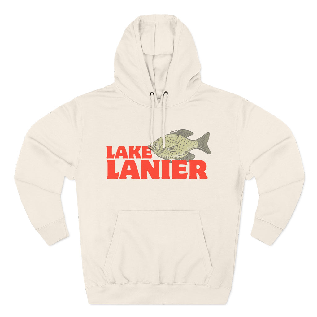 Lake Lanier Fleece Hoodie, Cozy Fishing Sweatshirt, Outdoor Adventure Wear, Unique Gift for Lake Lovers, Perfect for Fall and Winter