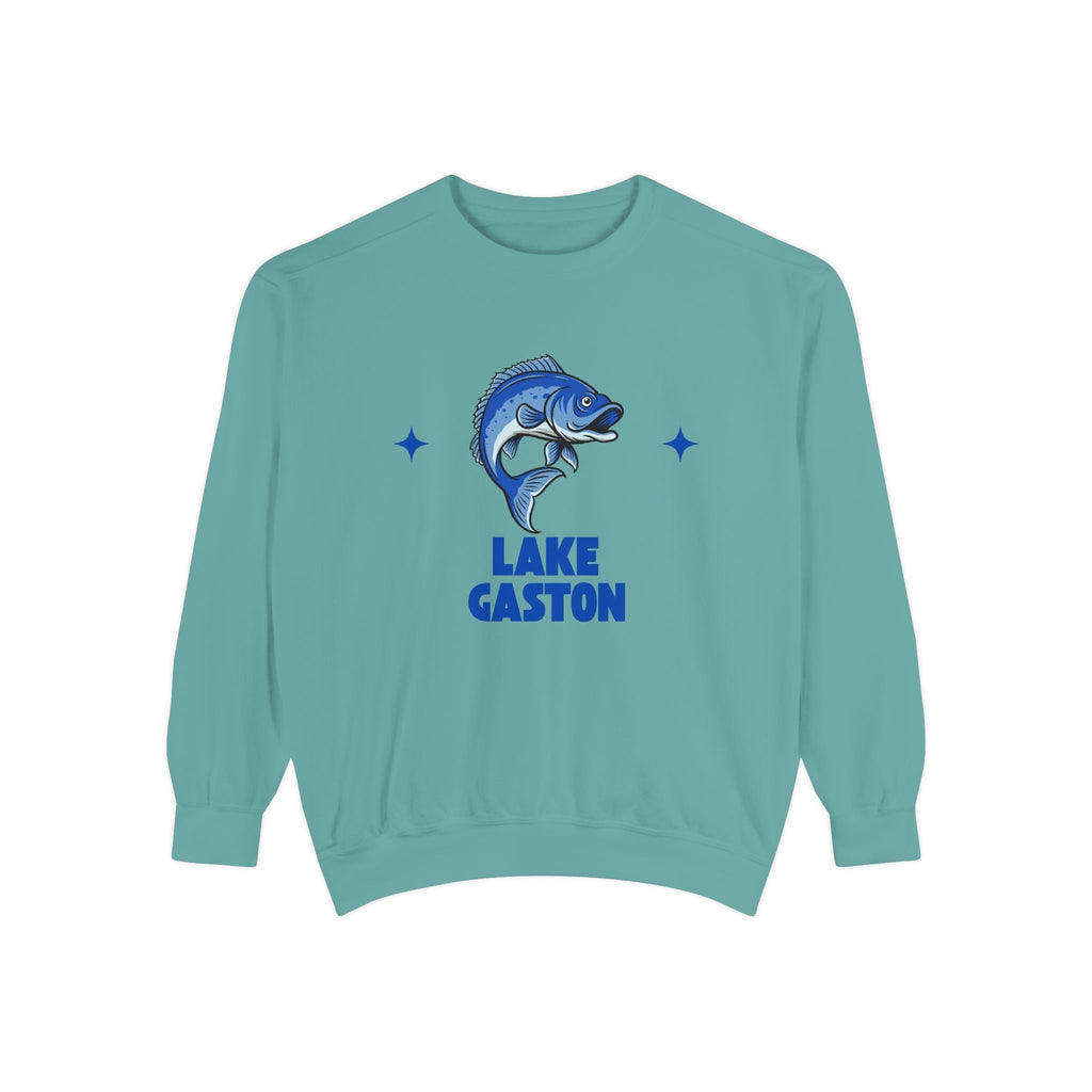 Lake Gaston Fish Design Unisex Sweatshirt | Cozy Fishing Apparel, Casual Wear, Gift for Anglers, Lake Day Outfit, Nature Lovers Sweatshirt