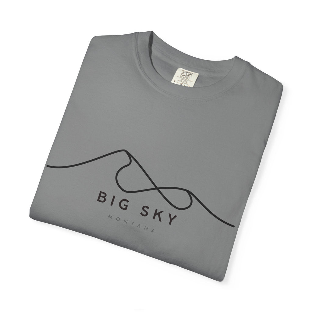Big Sky Chill Vibes Tee - Unisex Garment-Dyed T-shirt for Autumn Lovers, Casual Wear, Gifts for Him/Her