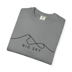 Big Sky Chill Vibes Tee - Unisex Garment-Dyed T-shirt for Autumn Lovers, Casual Wear, Gifts for Him/Her