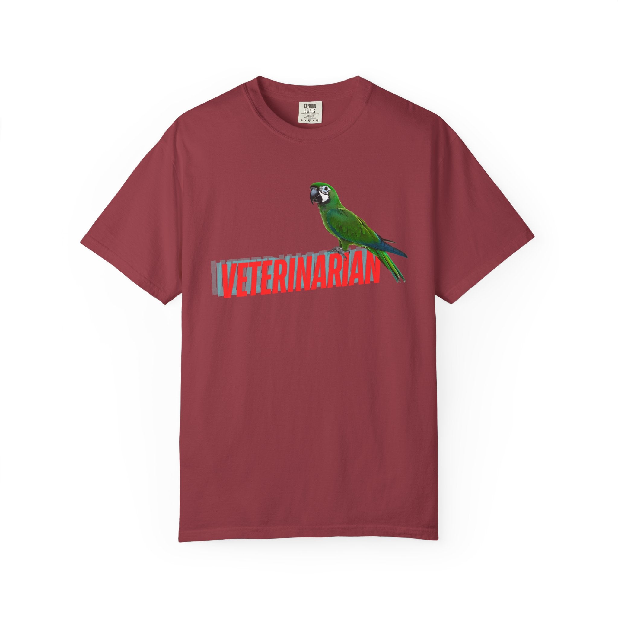 Veterinarian T-Shirt - Cute Parrot Graphic Tee for Animal Lovers, Gifts for Vet Students, Pet Owners, Animal Day Celebration