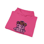 Halloween Trick or Treat Hoodie, Cozy Unisex Sweatshirt, Perfect for Fall Celebrations, Spooky Season Apparel, Gift for Halloween Lovers