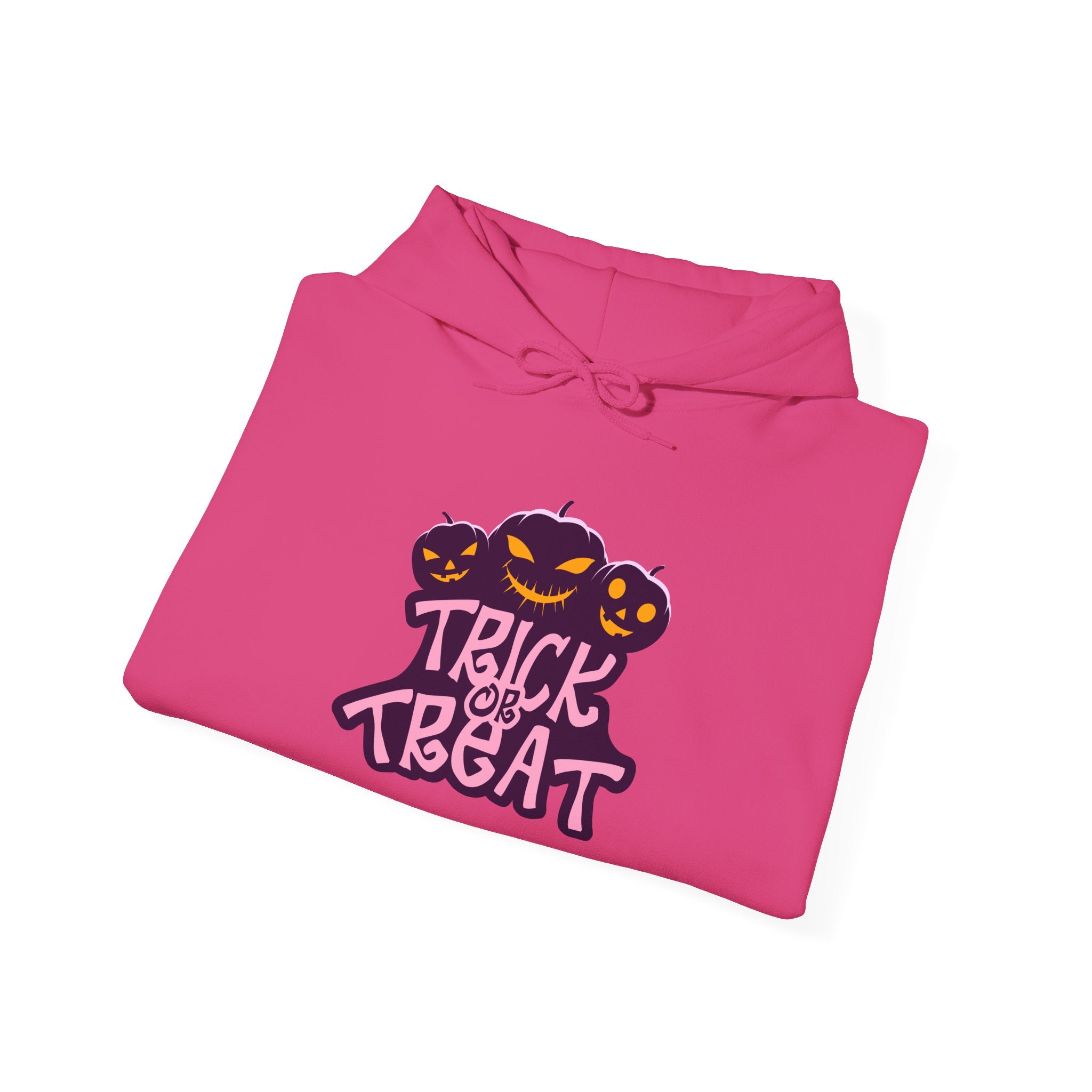 Halloween Trick or Treat Hoodie, Cozy Unisex Sweatshirt, Perfect for Fall Celebrations, Spooky Season Apparel, Gift for Halloween Lovers