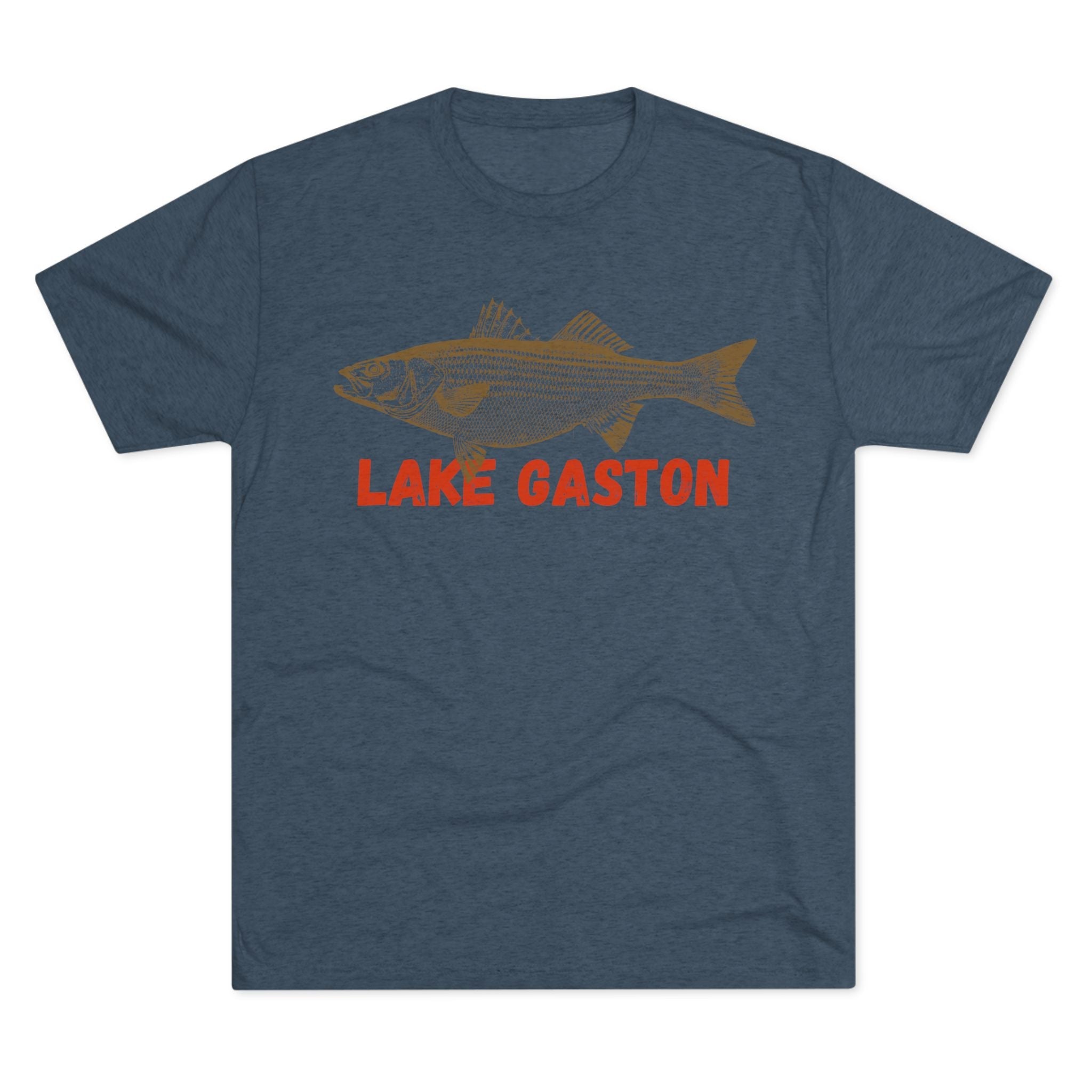 Lake Gaston Fishing Tee, Unisex Crew Neck Shirt, Summer Lake Apparel, Gift for Fishermen, Outdoor Adventure T-Shirt, Lake House Style
