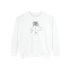 Key Largo Chill Vibes Sweatshirt - Unisex Garment-Dyed Style, Perfect for Lounging