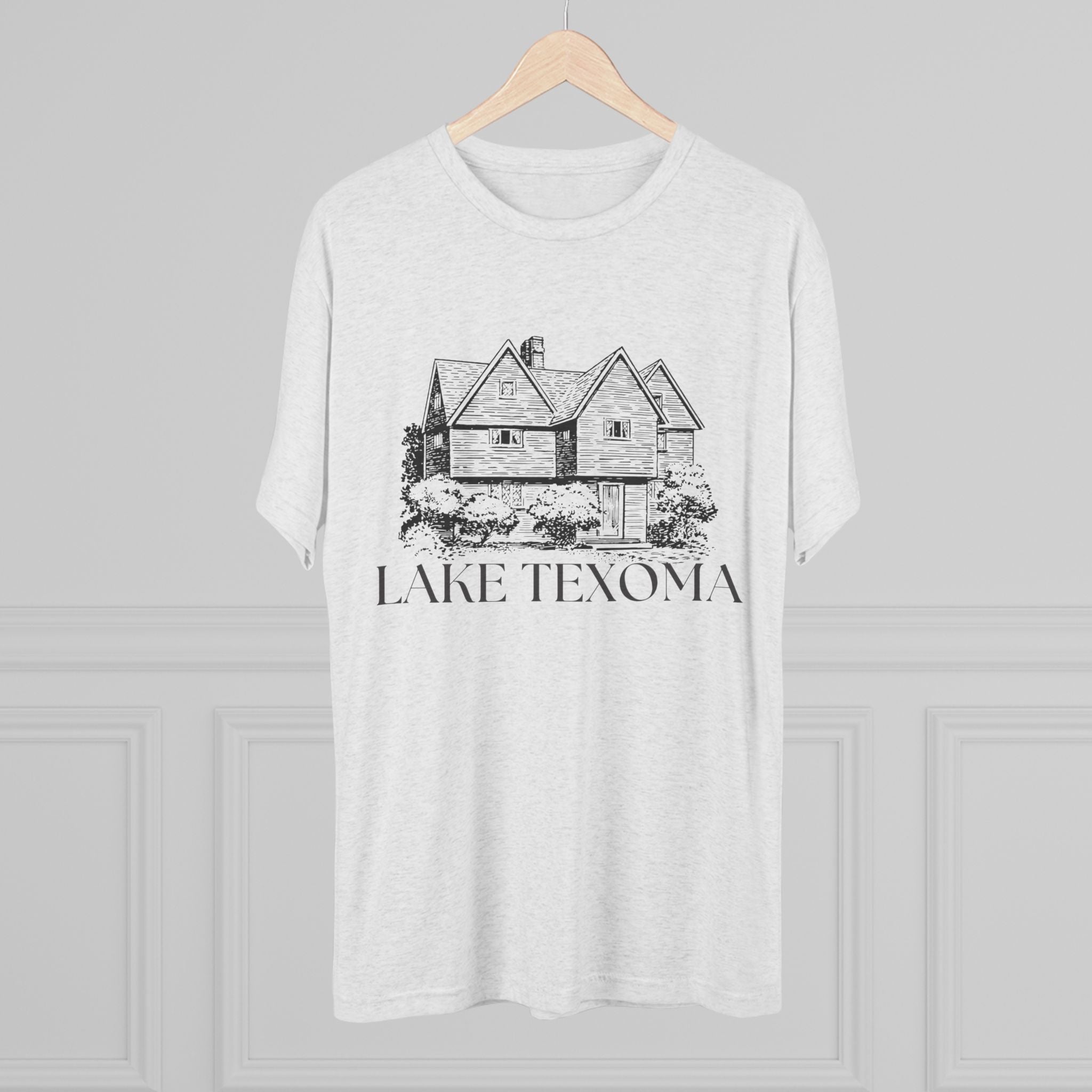 Lake Texoma Unisex Tri-Blend Crew Tee, Casual T-Shirt, Summer Apparel, Lake House Shirt, Gift for Friends, Travel Tee