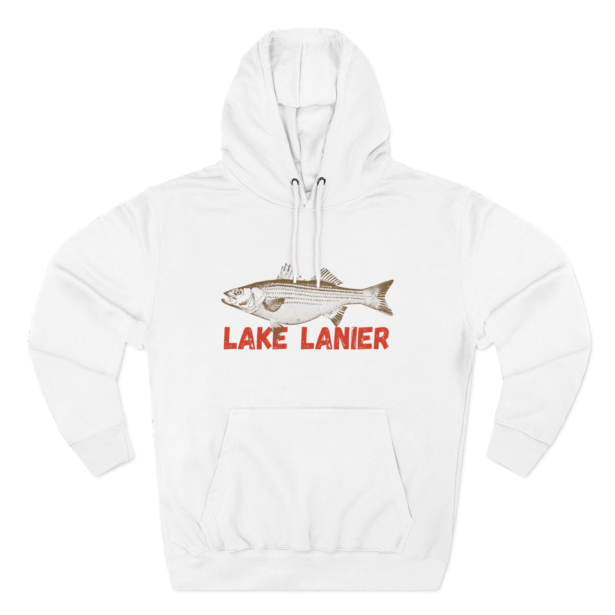 Lake Lanier Fishing Fleece Hoodie | Cozy Outdoor Style, Perfect Gift for Fishing Lovers, Summer & Winter Essentials, Lake Life Apparel