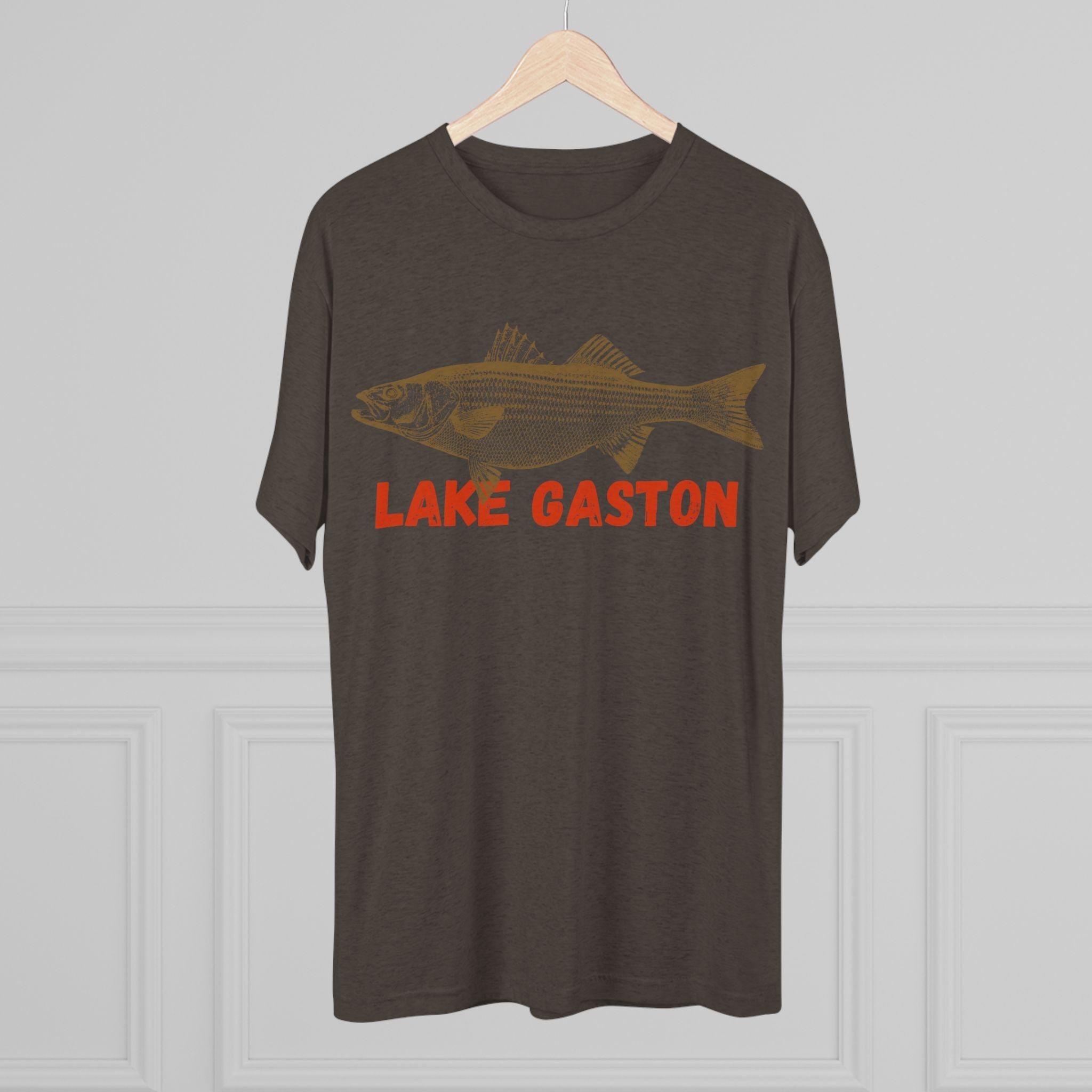 Lake Gaston Fishing Tee, Unisex Crew Neck Shirt, Summer Lake Apparel, Gift for Fishermen, Outdoor Adventure T-Shirt, Lake House Style