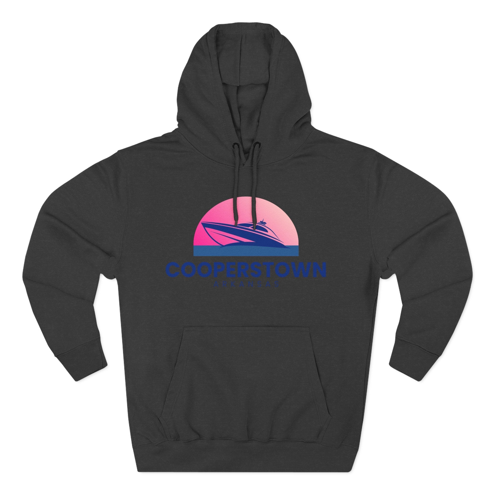 Cooperstown Vibes Hoodie with Design, Perfect for Autumn Lovers, Comfortable and Stylish, Great Gift for Vacations
